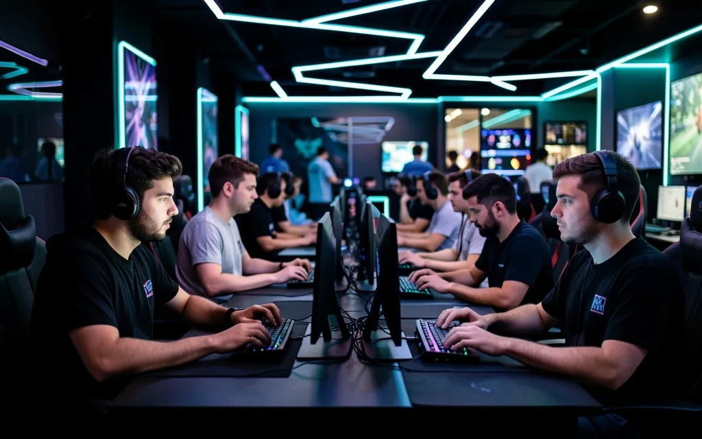 Participantes en un maratón de programación en las instalaciones de Riberano
